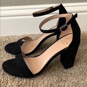 Black Block Heels